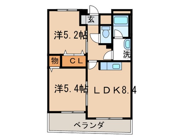 オールセインツの物件間取画像